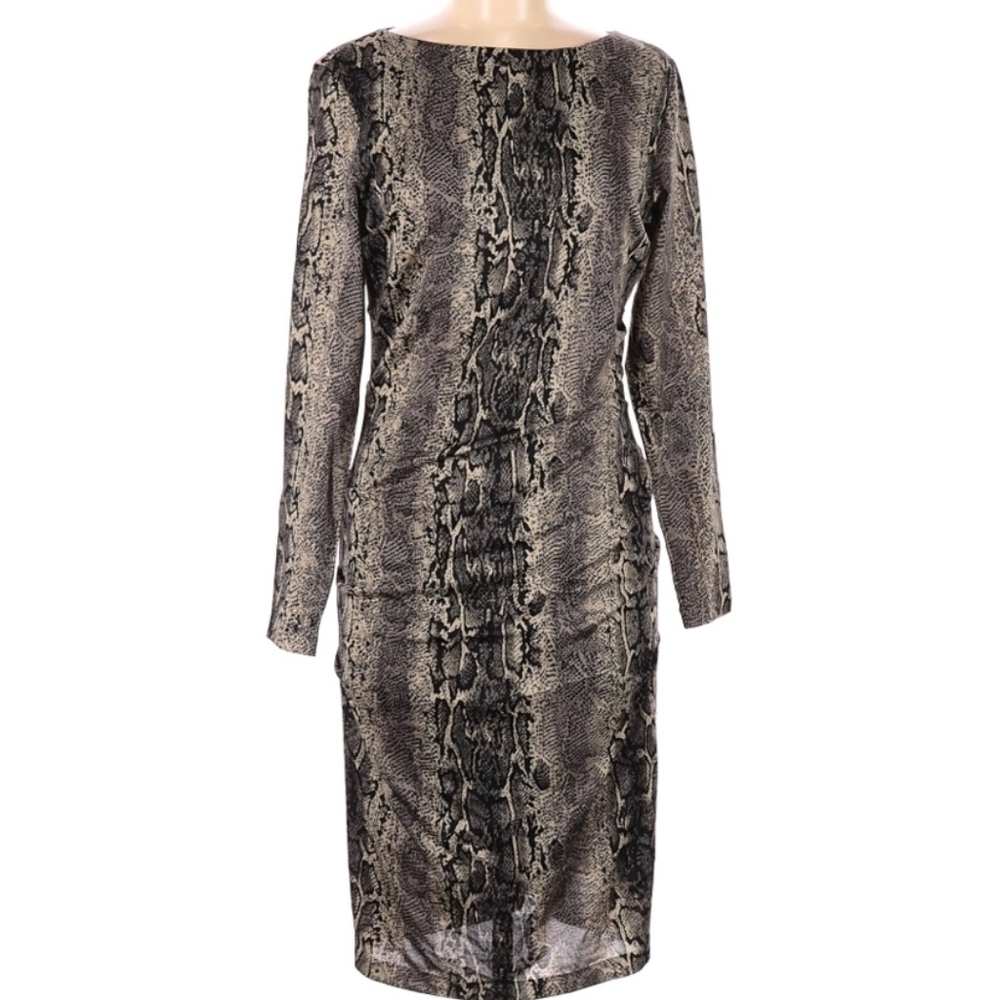 PHILOSOPHY REPUBLIC CLOTHING ANIMAL PRINT GATHER SIDE WOMEN'S SIZE LARGE